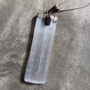 Selenite Pendant Necklace